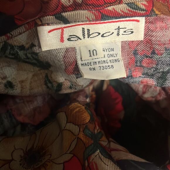 Vtg Dark Romantic Floral Fairy Grunge Blouse Maxi Skirt Coord Set Womens Size 10 - Picture 5 of 7